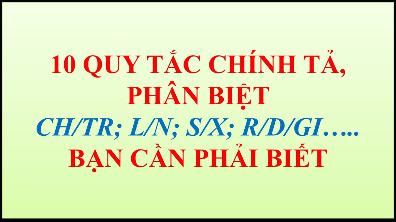 Phân biệt Ch và Tr trong Tiếng Việt Gallery 1