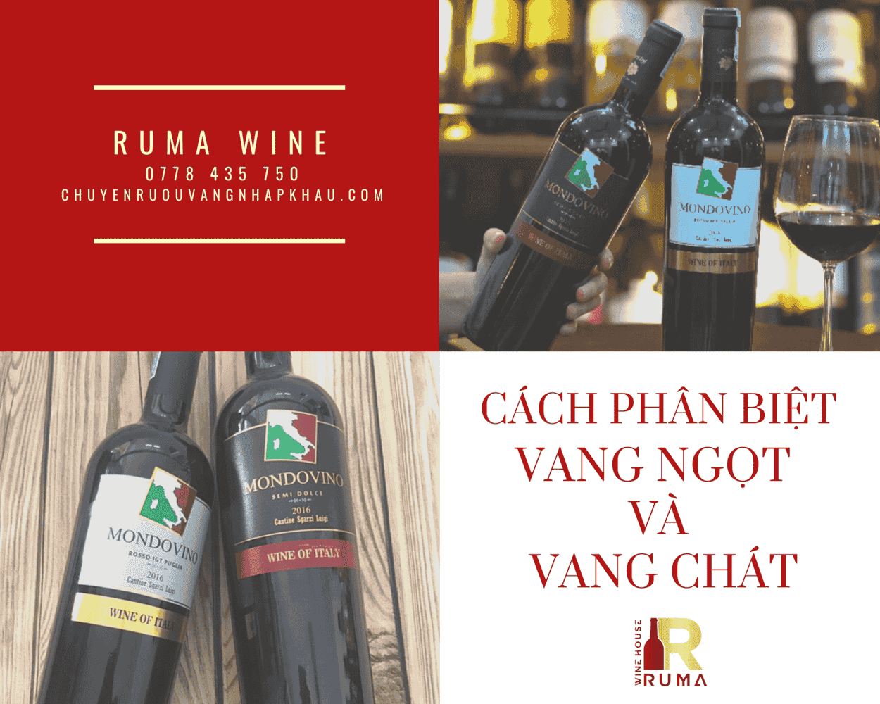 Cách Phân Biệt Vang Ngọt và Vang Chát