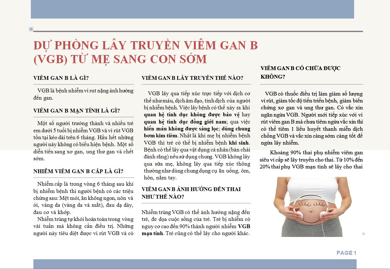 Mẹ bị viêm gan B có lây sang con không? Gallery 2