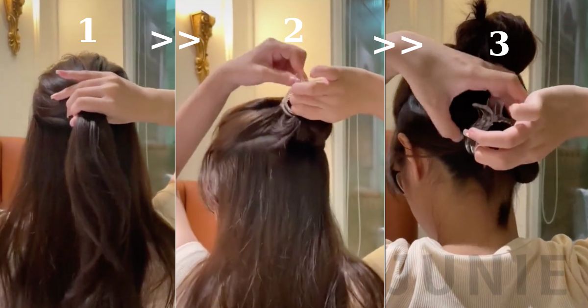 Cách Quấn Tóc Bằng Kẹp Càng Cua