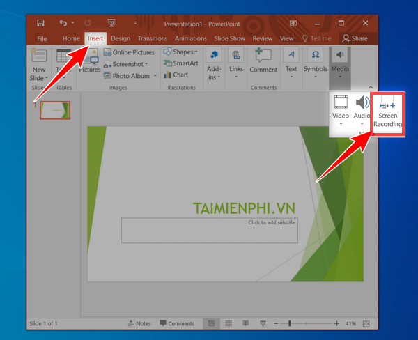 Cách Quay Màn Hình Bằng PowerPoint