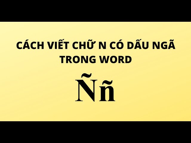 Chữ N Có Dấu Ngã Gallery 1