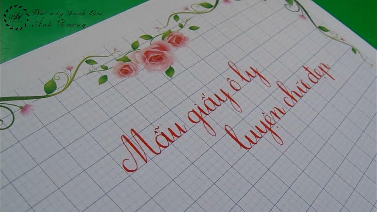 Mẫu Giấy Ô Ly Viết Chữ Đẹp Gallery 2