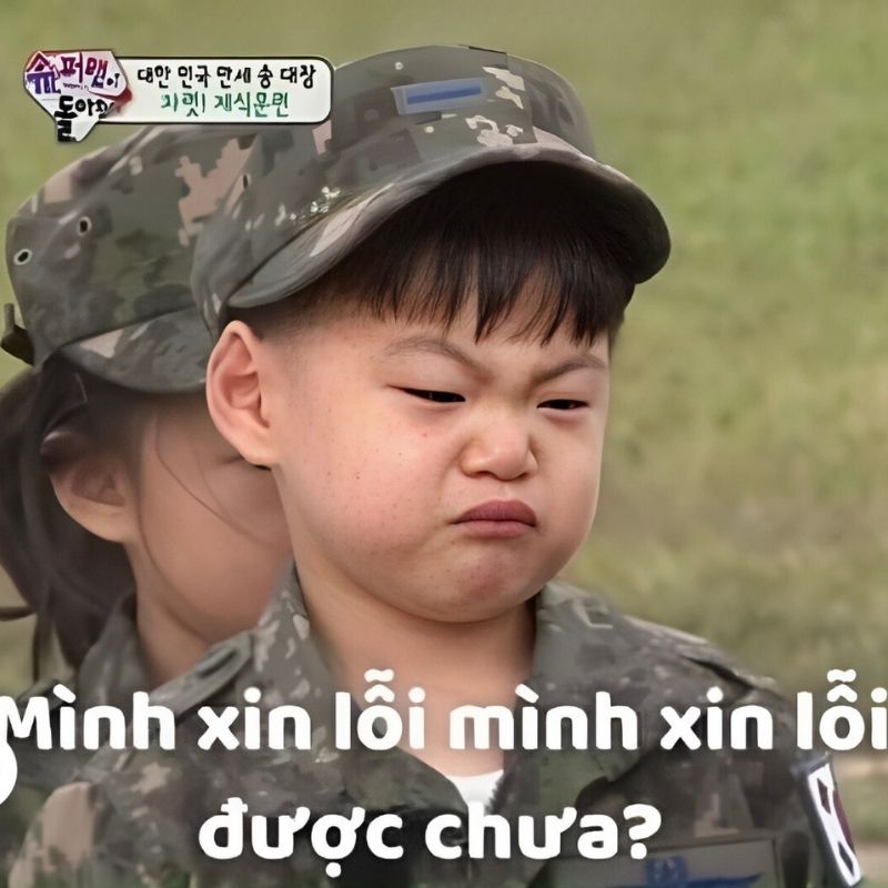 Xin lỗi được chưa Meme Gallery 2