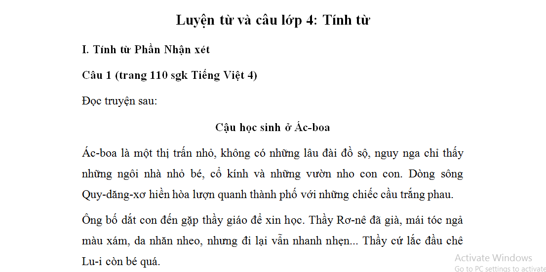 Tính từ - Tiếng Việt lớp 4 ghi nhớ Gallery 2