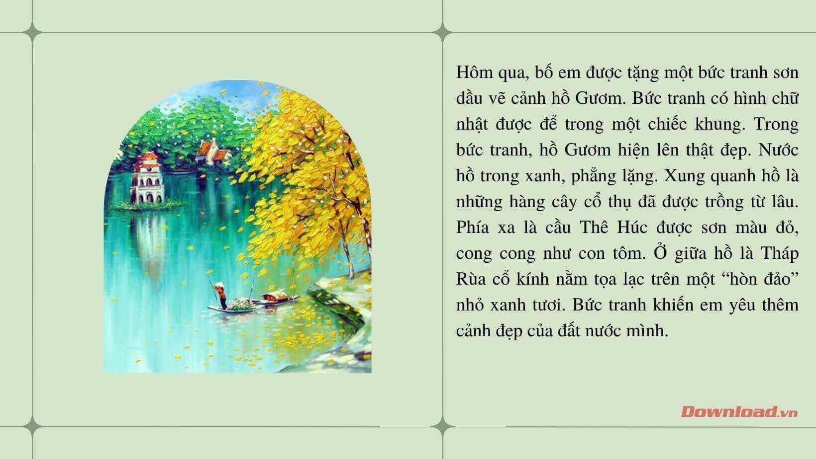 Tả về bức tranh lớp 3 Gallery 2