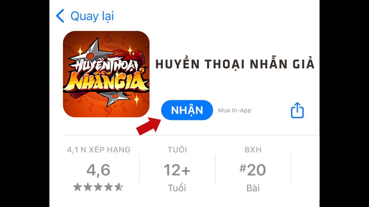 Cách tải Huyền Thoại Nhẫn Giả trên iOS