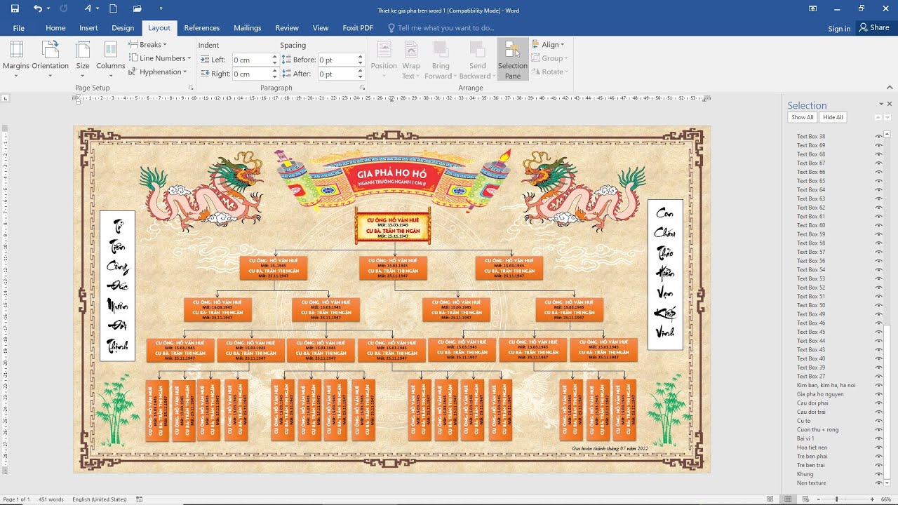 Mẫu Gia Phả File Word Gallery 2