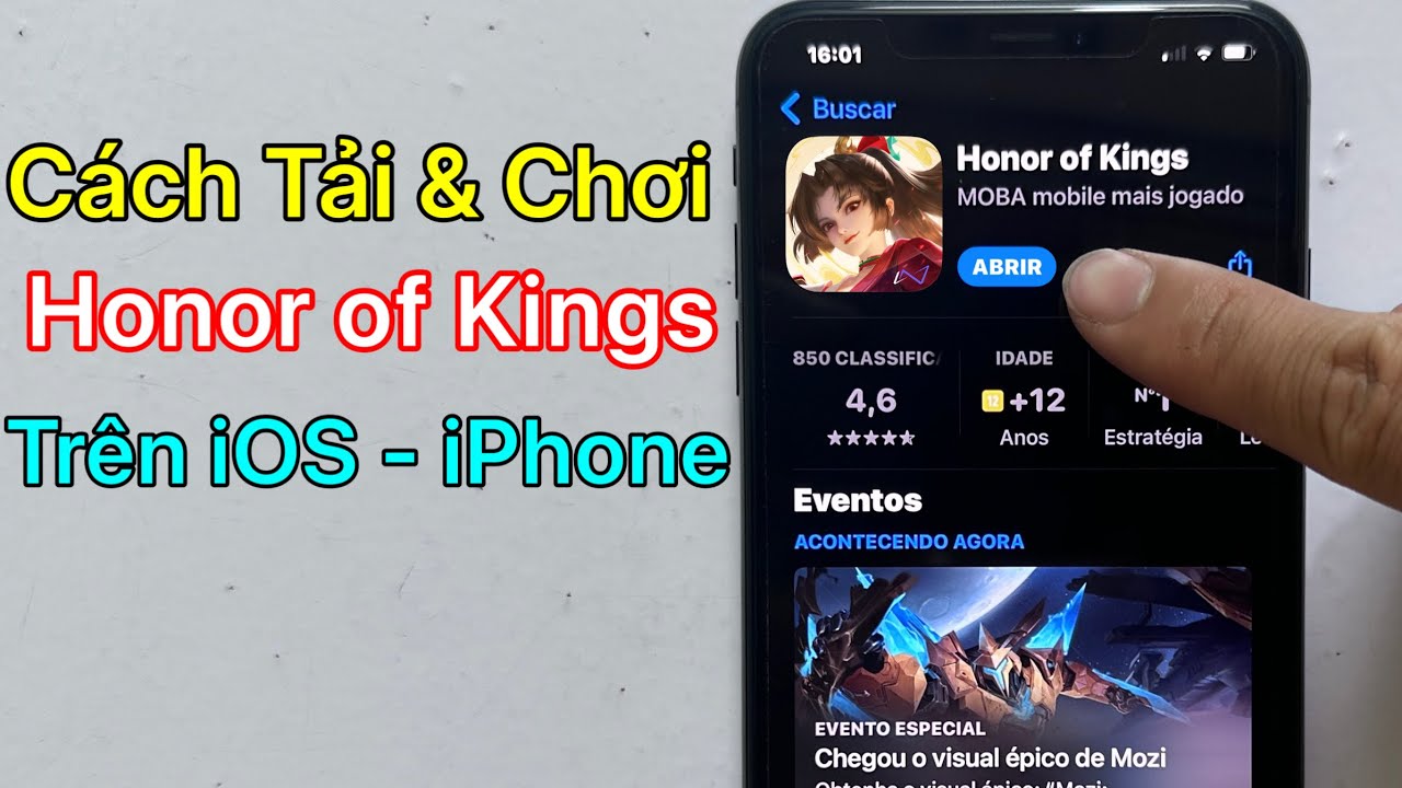 Cách Tải Vương Giả Vinh Diệu iOS