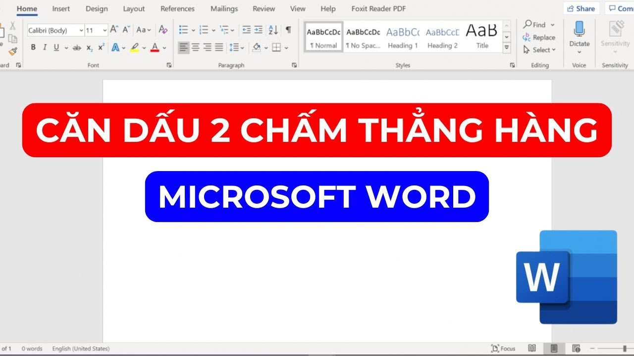 Cách tạo dấu hai chấm thẳng hàng trong Word