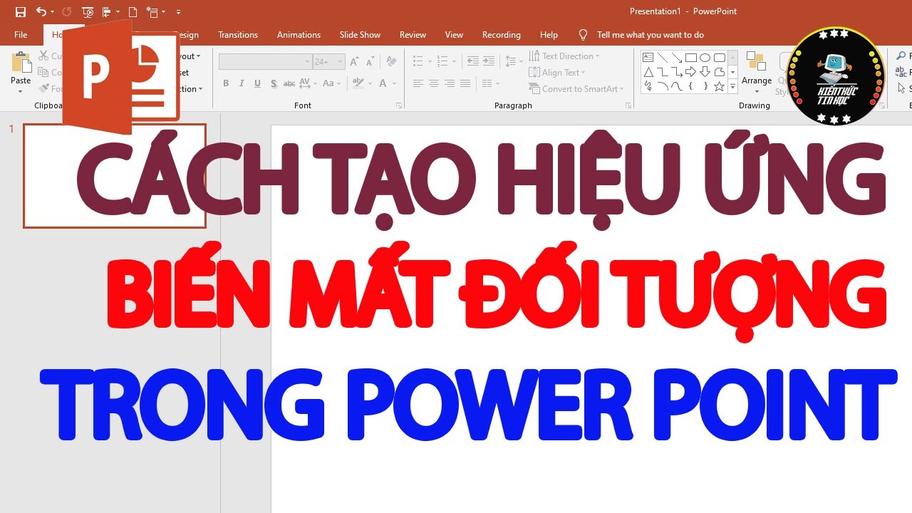 Cách tạo hiệu ứng xuất hiện rồi biến mất trong PowerPoint