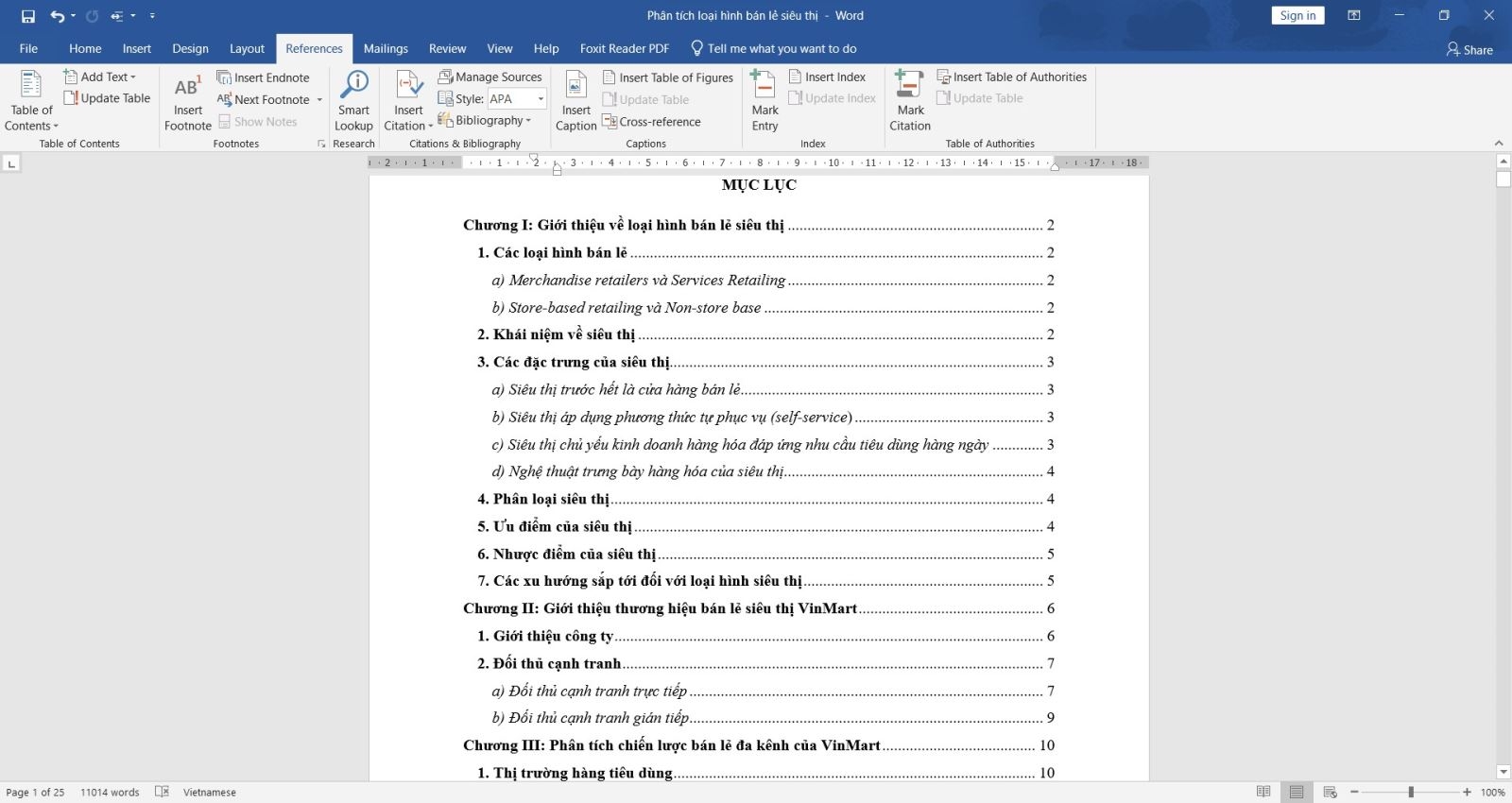 Mẫu Mục Lục File Word Chuẩn SEO Gallery 2