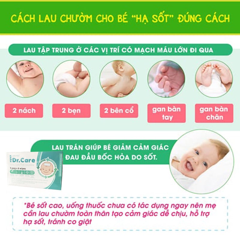 Cách dùng khăn lau hạ sốt Gallery 1