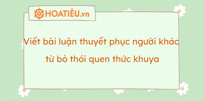 Cách Thuyết Phục Người Khác Từ Bỏ Thói Quen Thức Khuya Gallery 2