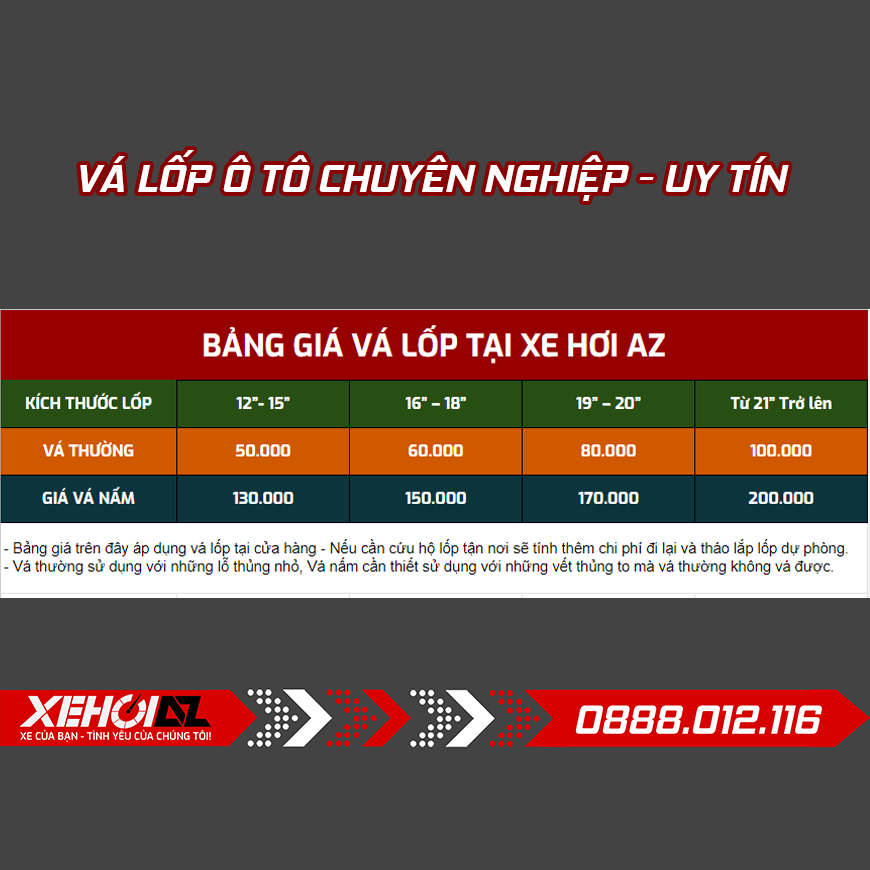 Vá Vỏ Xe Ô Tô Gần Nhất Gallery 1