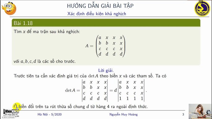 Cách Tìm Ma Trận Khả Nghịch