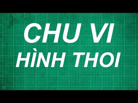 Cách tính chu vi hình thoi - Toán lớp 4