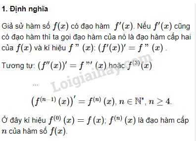 Cách tính đạo hàm cấp 2