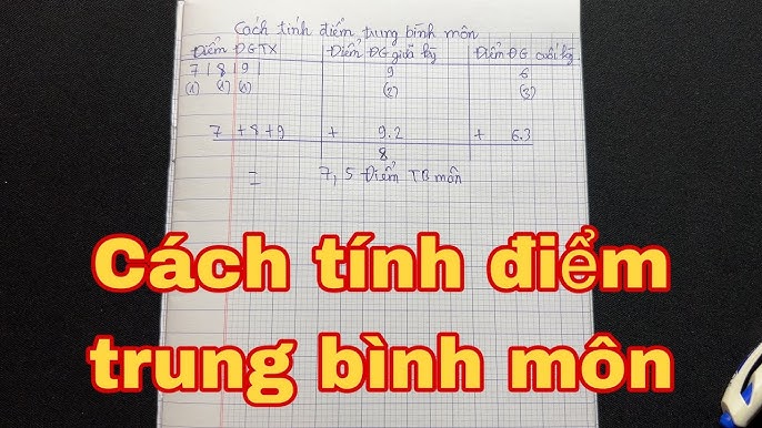 Cách Tính Điểm Trung Bình Môn Kì 1