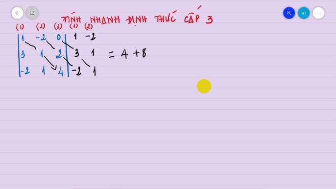 Cách Tính Định Thức