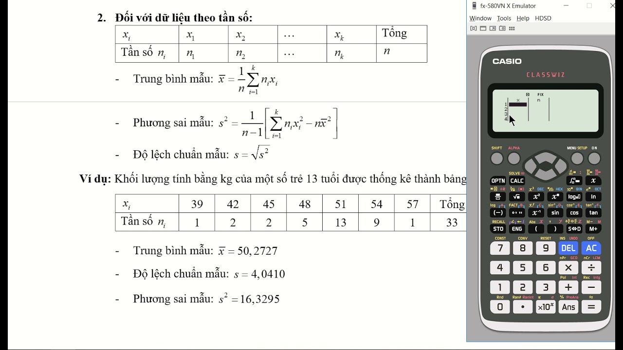 Cách Bấm Máy Tính Độ Lệch Chuẩn Gallery 2