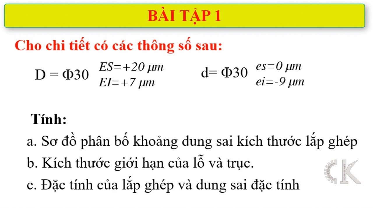 Cách Tính Dung Sai