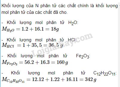 Khối lượng mol phân tử là gì? Gallery 1