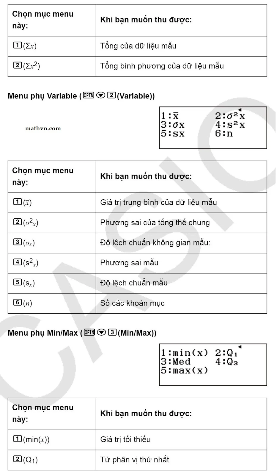Tính Phương Sai và Độ Lệch Chuẩn Bằng Máy Tính Gallery 1