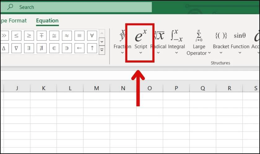 Cách tính số mũ trong Excel Gallery 2