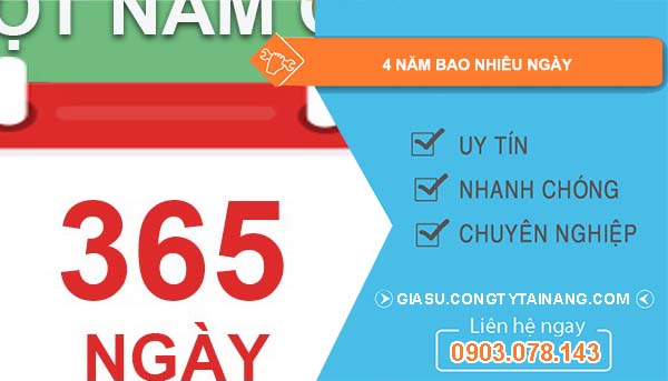 4 Năm Liên Tiếp Có Bao Nhiêu Ngày? Gallery 1