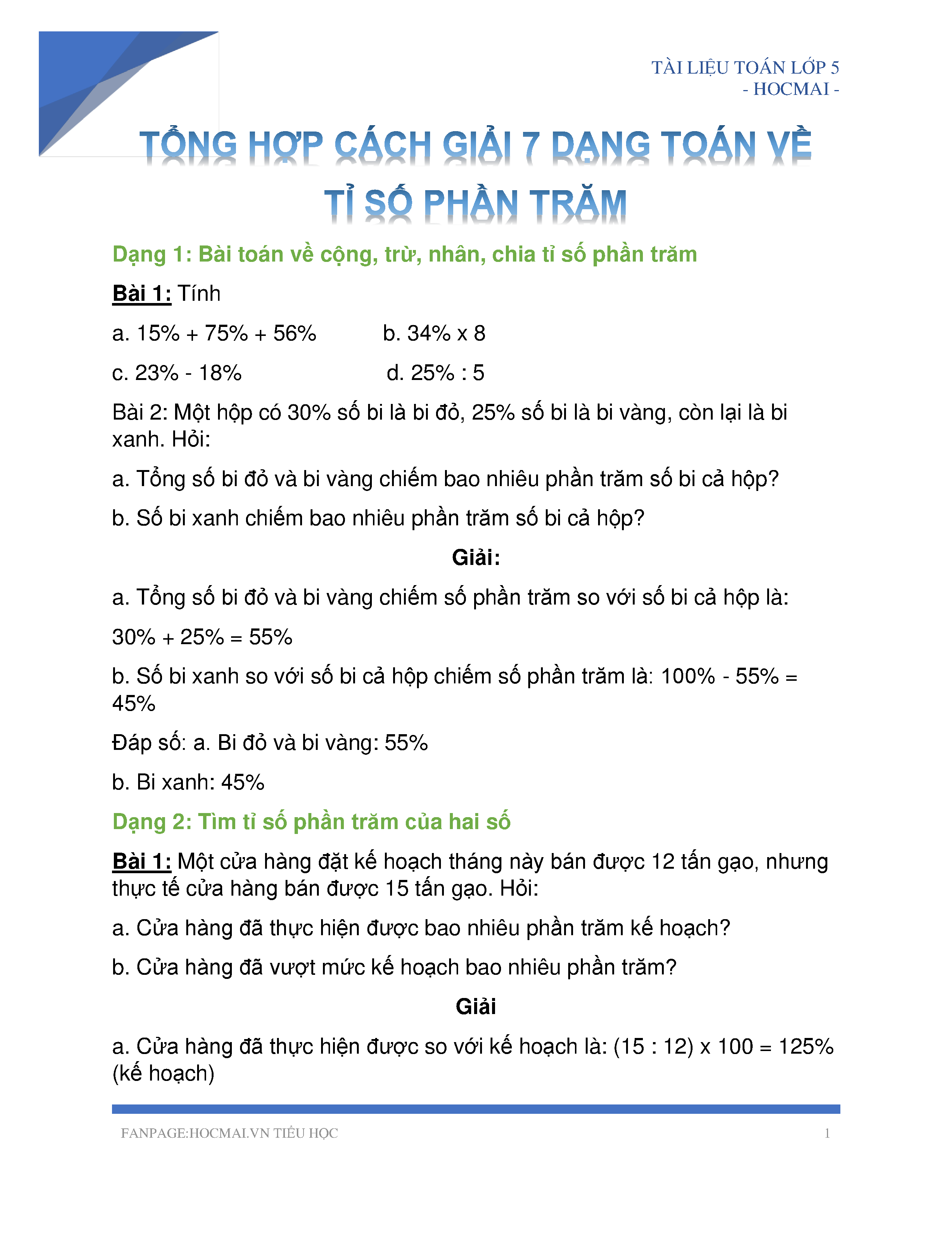 Tỉ số phần trăm dạng 2 Gallery 1