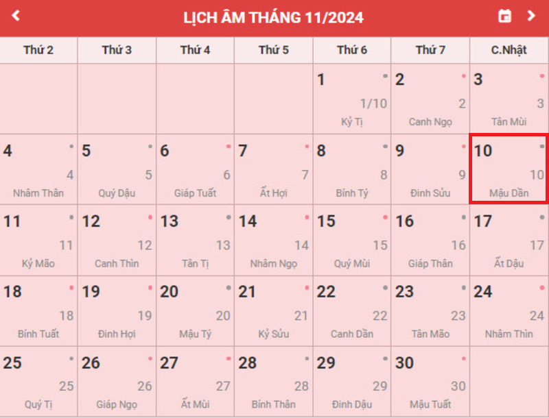 10/11 Dương là bao nhiêu Âm? Gallery 1