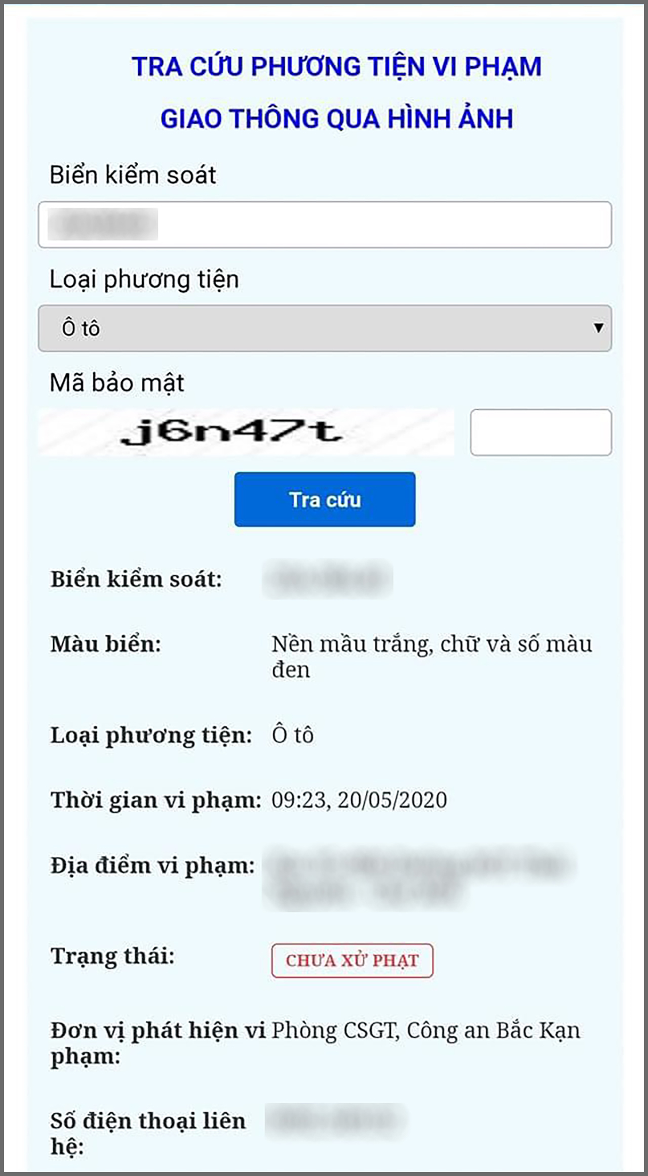 Tra cứu phạt nguội Gallery 1