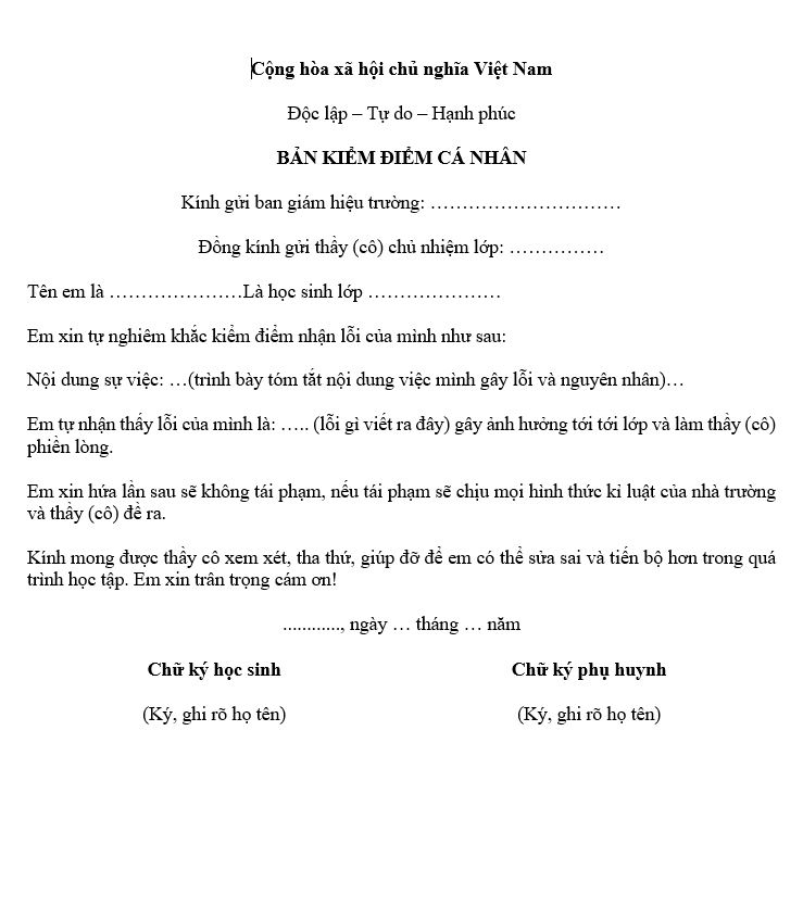 Cách Trình Bày Bản Kiểm Điểm Chuẩn & Hiệu Quả