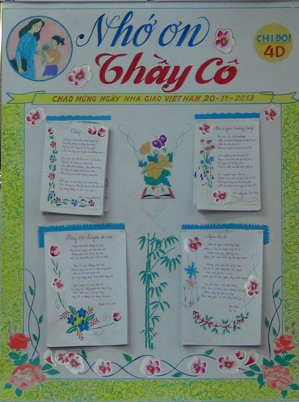 Báo Tường Nhớ Ơn Thầy Cô: Những Lời Tri Ân Sâu Sắc Gallery 2