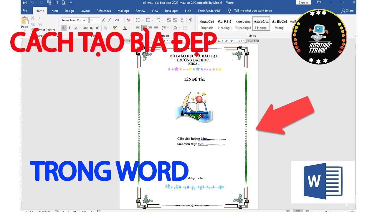 Mẫu Bìa Sách Đẹp Word: Tạo Bìa Sách Ấn Tượng Chỉ Trong Vài Bước Gallery 2