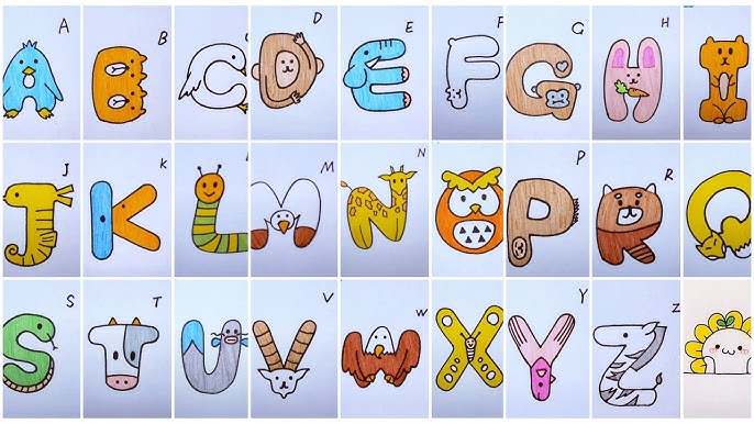 Vẽ Bảng Chữ Cái Gallery 1