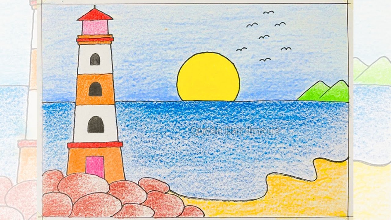 Cách Vẽ Biển Đảo