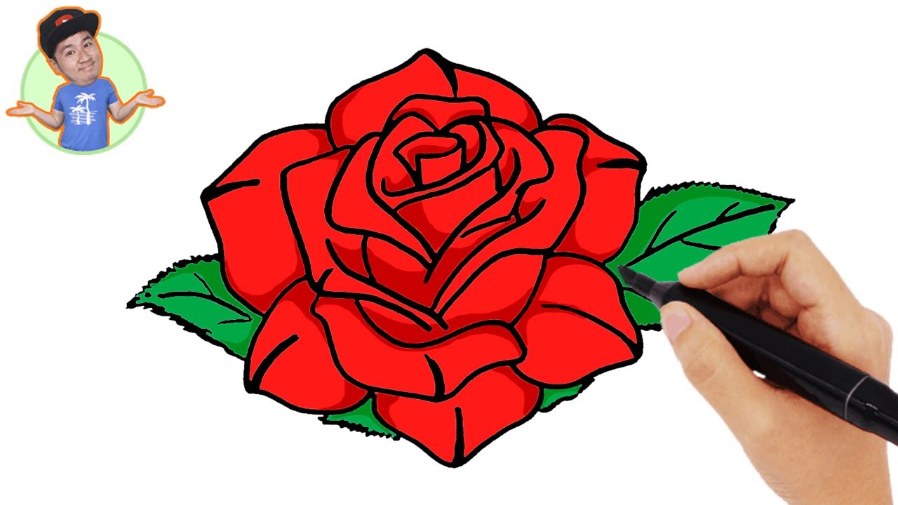 Cách Vẽ Bông Hoa Hồng
