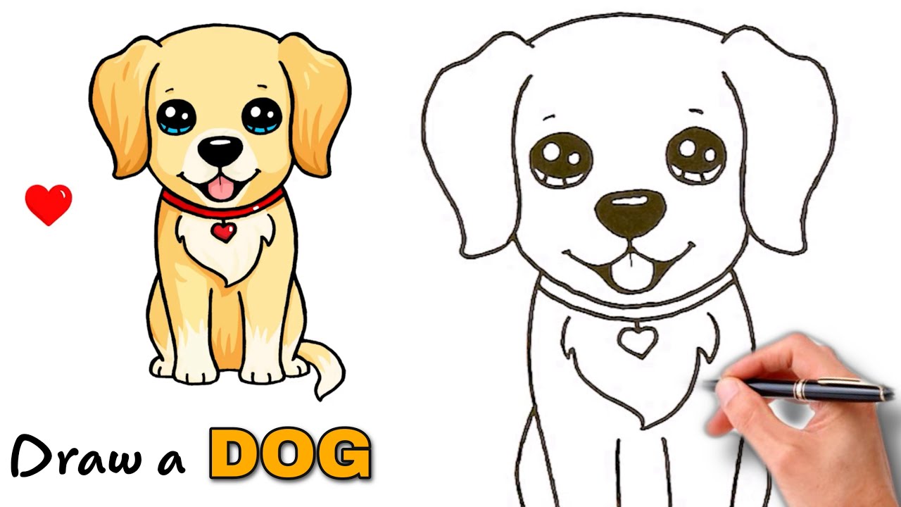 Cách Vẽ Con Chó Cute