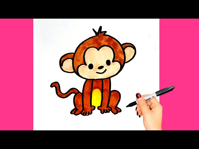 Cách Vẽ Con Khỉ Đơn Giản Nhất Gallery 2
