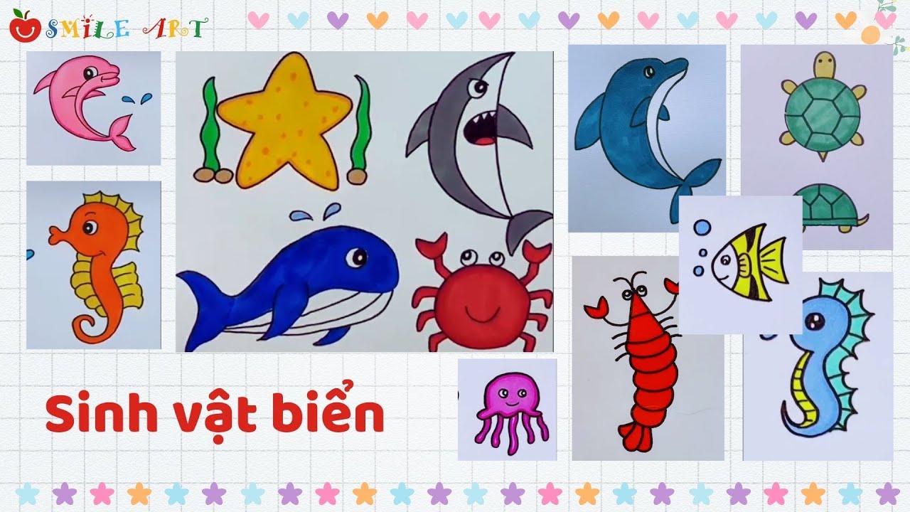 Cách Vẽ Con Vật Dưới Biển