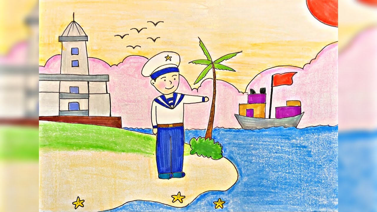 Cách Vẽ Đảo Trường Sa