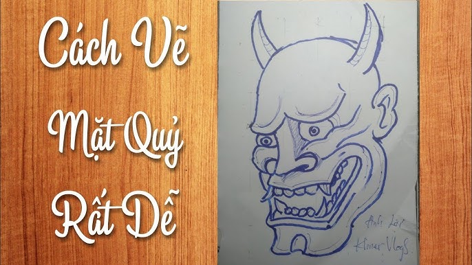 Cách Vẽ Đầu Quỷ Dạ Xoa Gallery 2