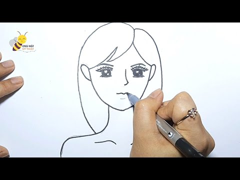 Cách Vẽ Khuôn Mặt Nữ Đơn Giản