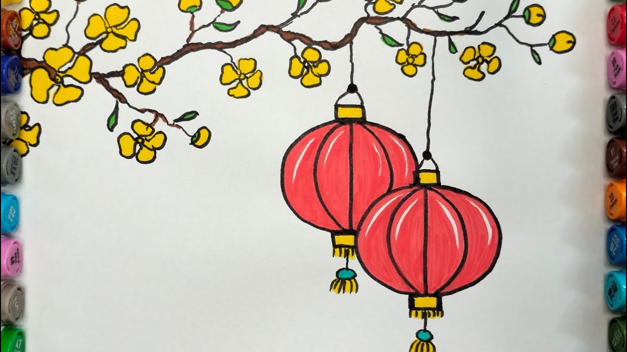 Cách Vẽ Lồng Đèn