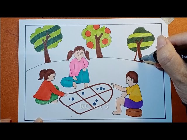Cách Vẽ Ô Ăn Quan Gallery 1