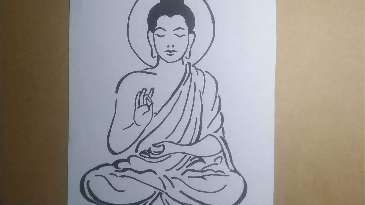 Cách Vẽ Phật Đơn Giản