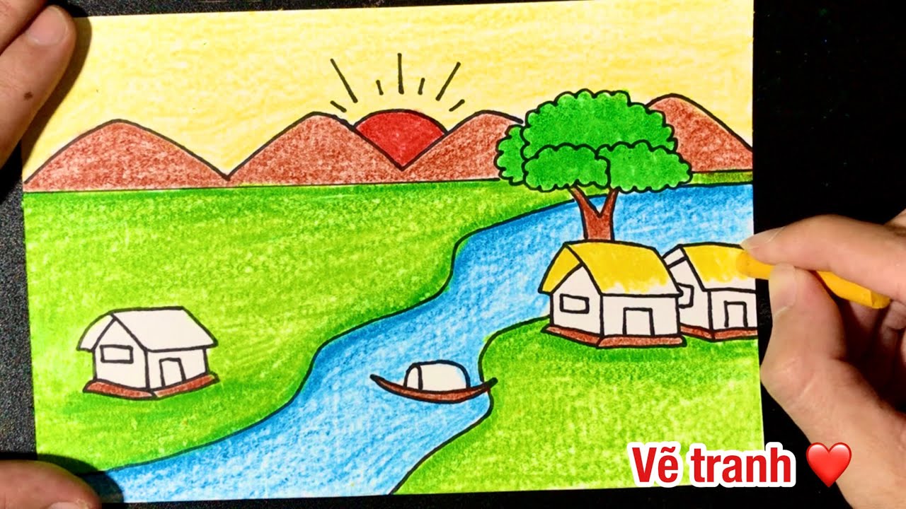 Cách Vẽ Phong Cảnh Quê Hương