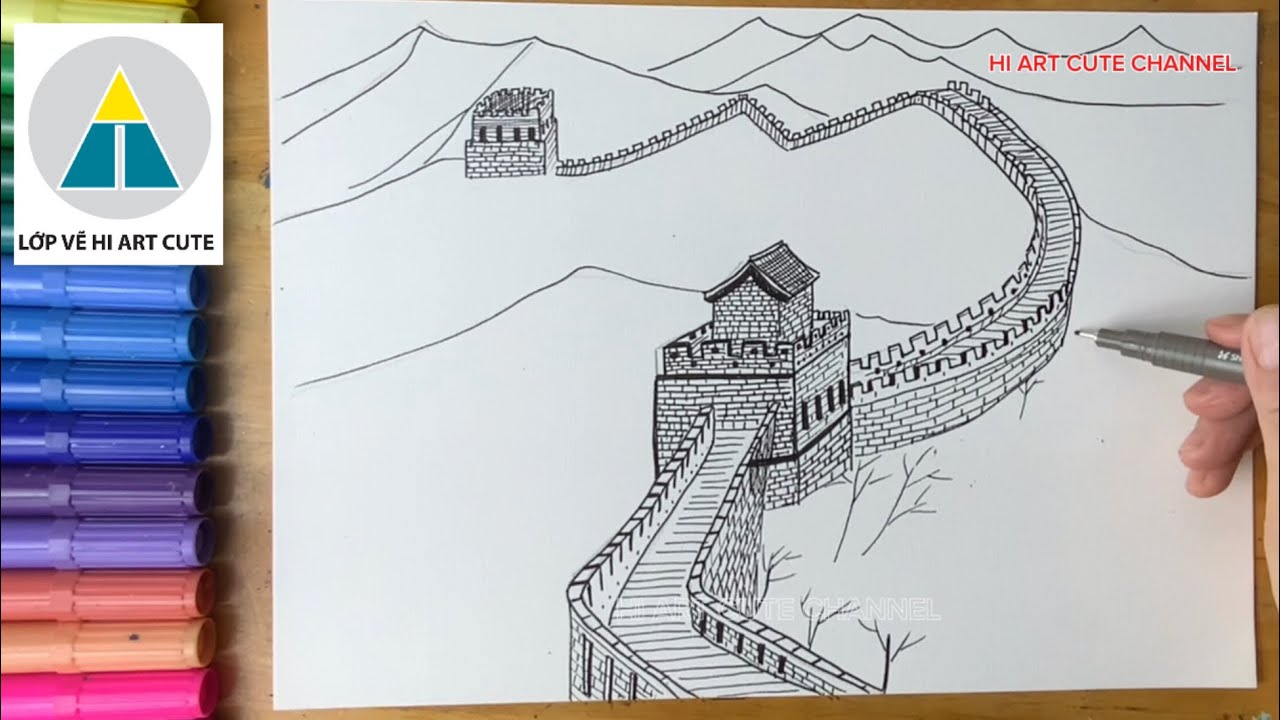 Cách Vẽ Vạn Lý Trường Thành
